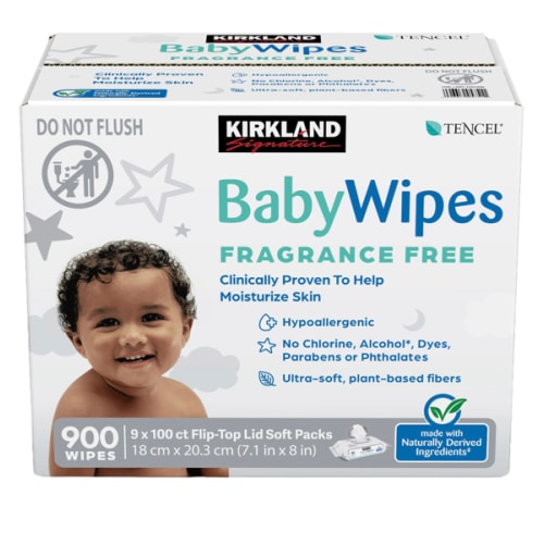Kirkland Signature Baby Wipes Fragrance Free