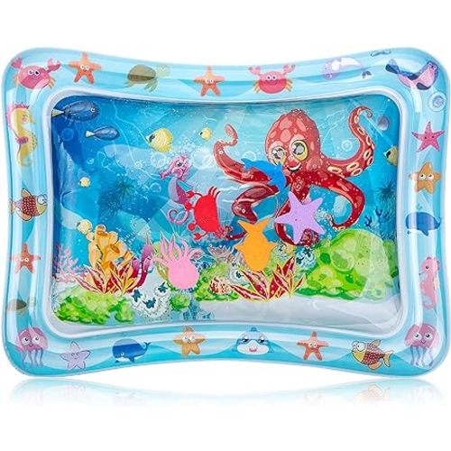 Mr. Pen- Inflatable Tummy Time Water Mat, Water Mat for Babies, Infant Water Mats, Baby Water Pad, Water Tummy Time Mat