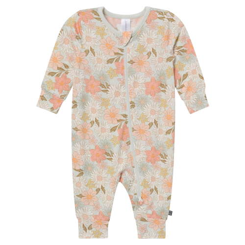 Modern Moments by Gerber Baby Neutral Super Soft Viscose Two-Way Zip Coverall, Sizes Newborn - 24 Months