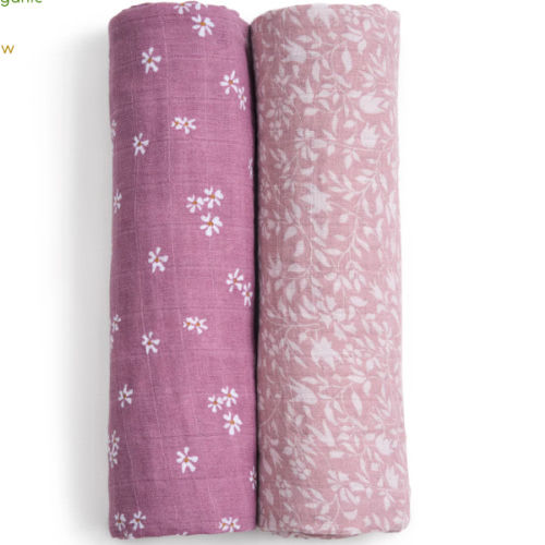 aden + anais Organic Cotton Muslin Swaddles 2 Pack in Heritage Floral