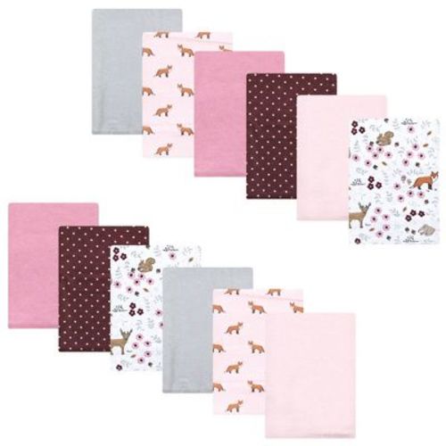 Luvable Friends Hudson Baby Flannel Burp Cloths 12pk