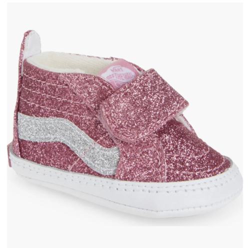 Sk8-Hi Glitter Crib Shoe (Women) | Nordstrom