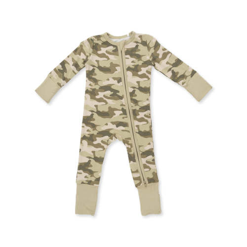 2-Way Zip Romper, Camo