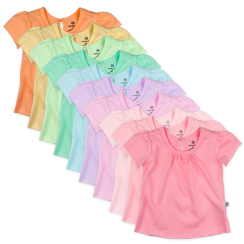 10-Pack Organic Cotton Puff Sleeve T-Shirts | Honest Baby Clothing