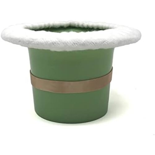 Top Hat Potty for Newborn Infant Potty Training | Elimination Communication | Includes 100% Cotton Undyed Fleece Cozy | Anti-Slip Rubber Band | for EC Baby Potty Training (Green)