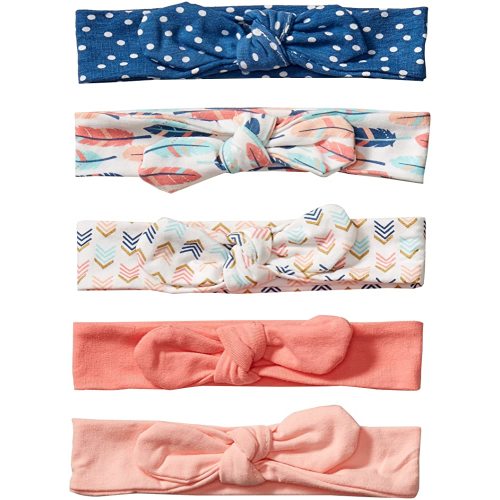 Hudson Baby Infant Girl Cotton and Synthetic Headbands