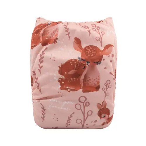 ALVABABY Positioning Cloth Diaper - One Size Adjustable Washable & Reusable Diaper for Babies and Toddlers