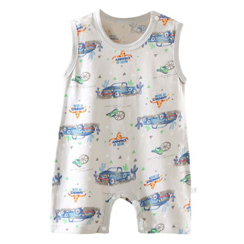 Baby Bodysuits Unisex Bodysuit Boys Girls Clothes for 0-6 Months Preemie eeveless Summer Clothes For Babies 1 18 Months Old Both Boys And Girls Light And Thin With A Closed Crotch
