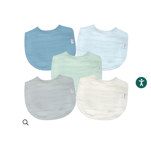 green sprouts® Muslin Bibs made from Organic Cotton (5 pack)