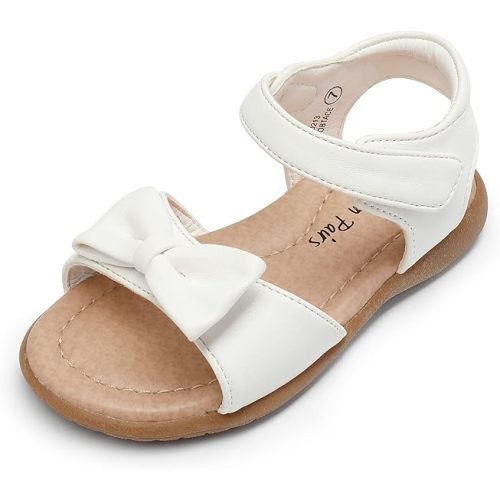 DREAM PAIRS Girls Sandals Fashion Bow Summer Shoes for Toddler/Little Kid