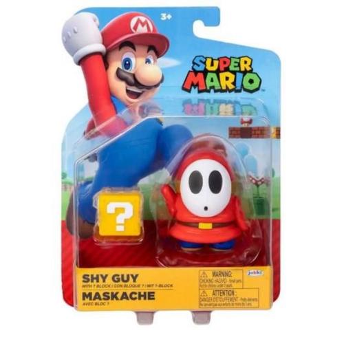 Jakks Pacific Super Mario Red Shy Guy (with Question Mark) 4-in Figure