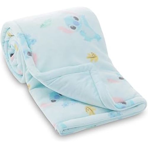 Disney Mickey Mouse, Minnie Mouse, Winnie The Pooh, Lilo and Stitch 2-Ply Infant Blanket - Soft Fleece with Polyfill - Cozy and Warm Baby Blanket for Baby Boys and Girls, 30x40 Inches