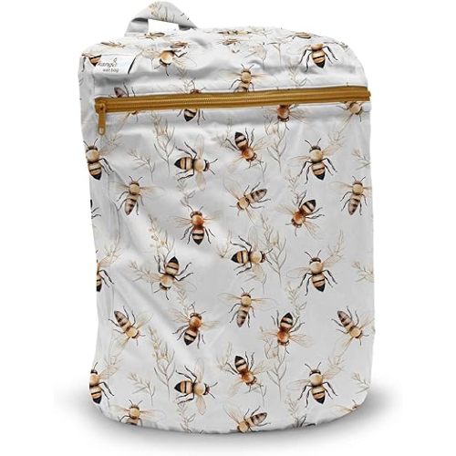 Kanga Care Wet Bag Seam Sealed Waterproof 3D Dimensional for Baby Cloth Diapers, Travel, Beach, Pool, Gym, Swim | Harmony