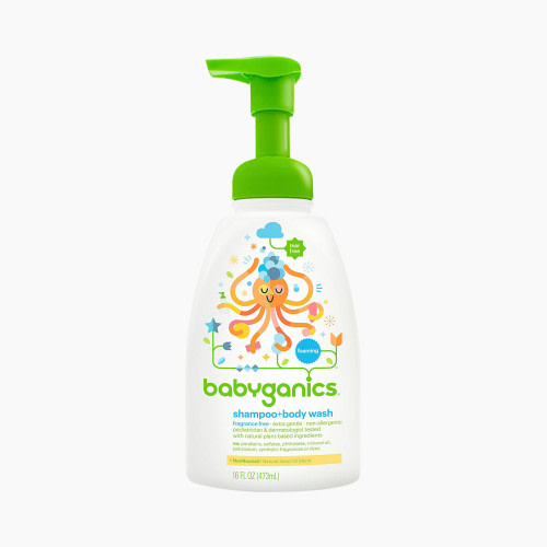 BabyGanics Shampoo + Body Wash - Fragrance Free, 16 oz