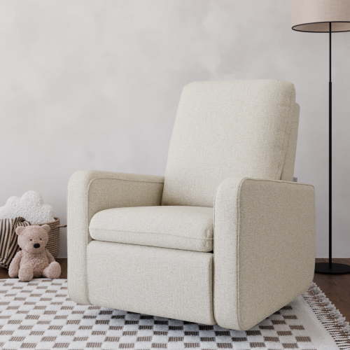 Graco Teddi Infant Power Recliner Swivel Glider with USB, Dune Basketweave
