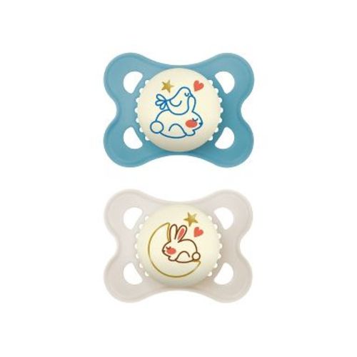 MAM Glow In The Dark Night Pacifier 0-6m - 2pk - Boy