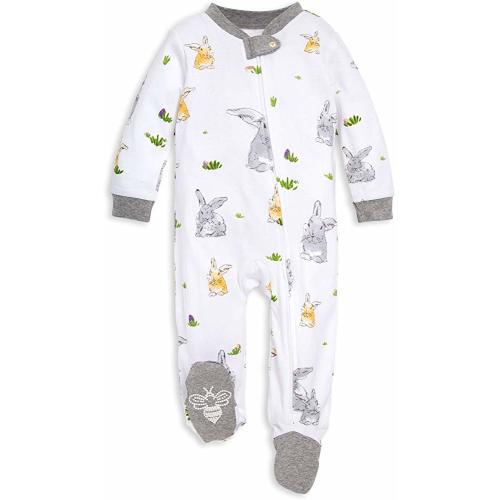 Unisex Baby Sleep & Play, Organic One-Piece Romper-Jumpsuit PJ, Zip Front Footed Pajama