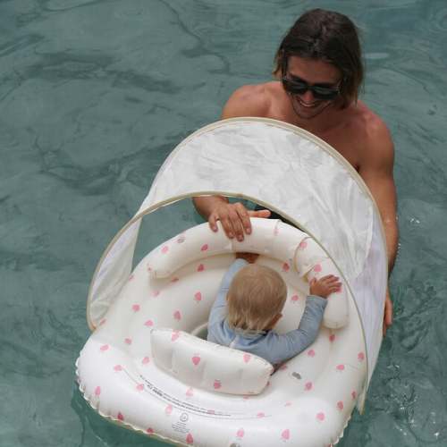 Interactive Baby Float: Strawberry Sunshine, Pink - Sunnylife | Maisonette