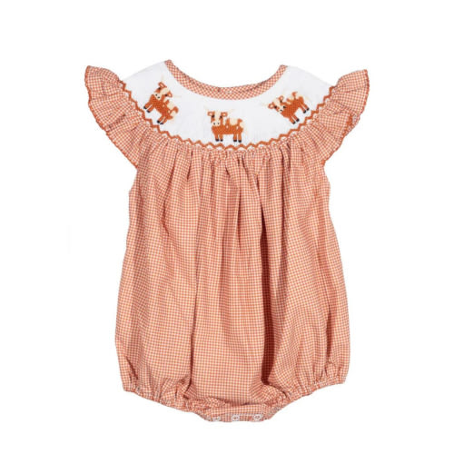 Smocked Longhorn Hallie Bubble

3 Months