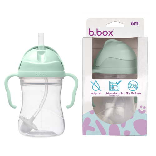 Bbox Sippy Cup with Weighted Straw 8 oz for Babies 6 Months Plus