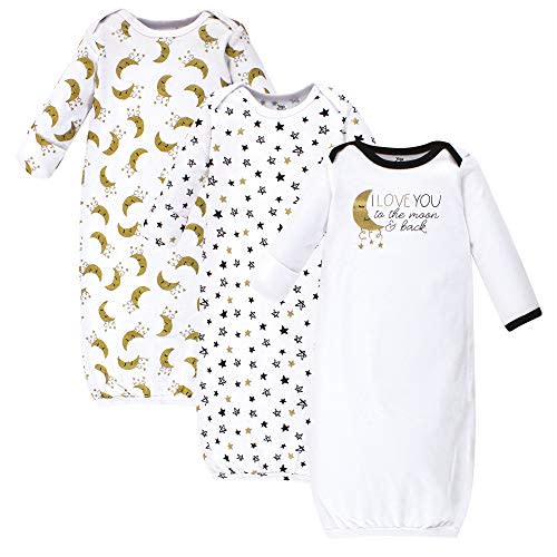 Yoga Sprout Cotton Gowns, 3 Pack