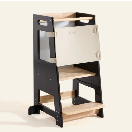 HARPPA Nordo | Safe & Stable Montessori Toddler Kitchen Wooden Tower - Perfect for Cooking & Learning, Counter Helper, Kitchen Tower, Gift for 2 Year Old