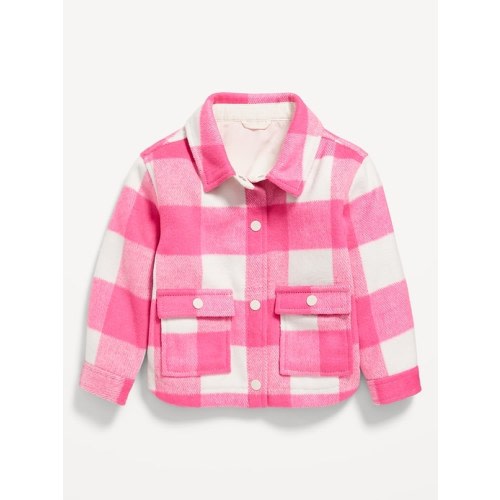 Pocket-Front Shacket for Toddler Girls