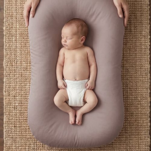 Little Manta Pastel Baby Lounger Nest