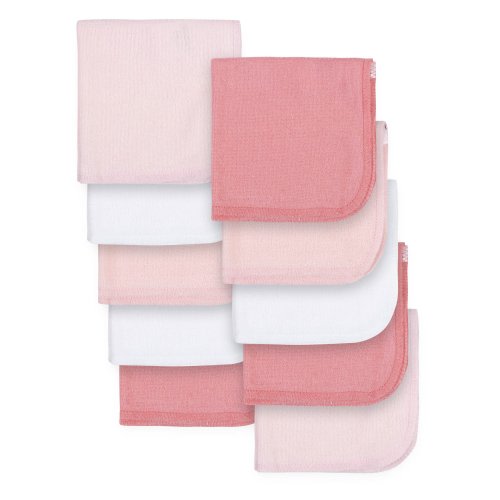 Gerber Baby Girls Washcloths, 10-Pack