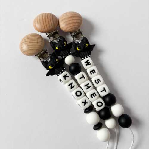 Personalized Dragon Pacifier Clip • Movie Lover Mom Gift for Newborn