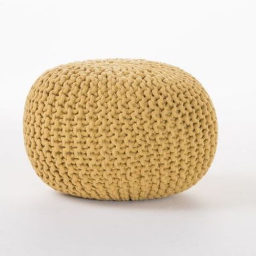 Moro Handcrafted Modern Cotton Pouf - Christopher Knight Home
