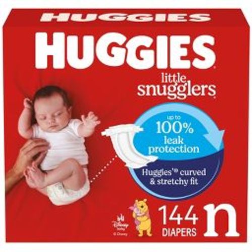 Huggies Little Snugglers Disposable Diapers - Size Newborn - 144ct