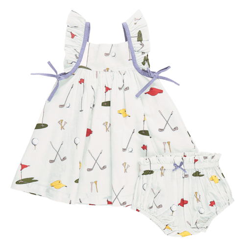 Baby Girls Ailee Dress Set - Golf Tournament – Pink Chicken