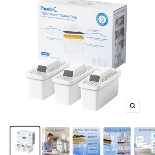 Papablic PurifyClean™ Replacement Water Filter,3 Count