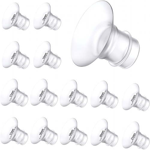 XIRQI Flange Insert 13/15/17/18/19/20/21Mm 14Pcs, Compatible with 24Mm Shields/Flanges, Reduce 24Mm Tunnel Down to Other Size