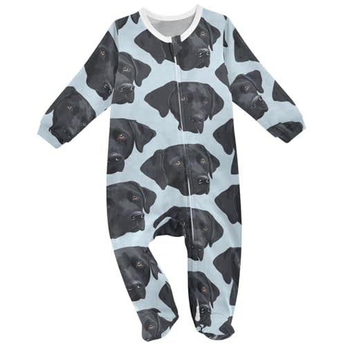 Pfrewn Baby One-Piece Footies Newborn Rompers Cotton Footed Jumpsuit for Boys Girls 3M-24M