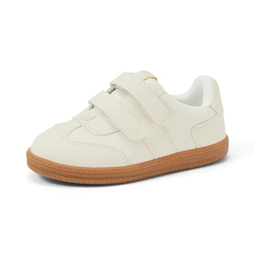Amazon Essentials x Sofia Grainge Unisex Kids and Toddlers' Hook and Loop Sneakers with Rubber Sole