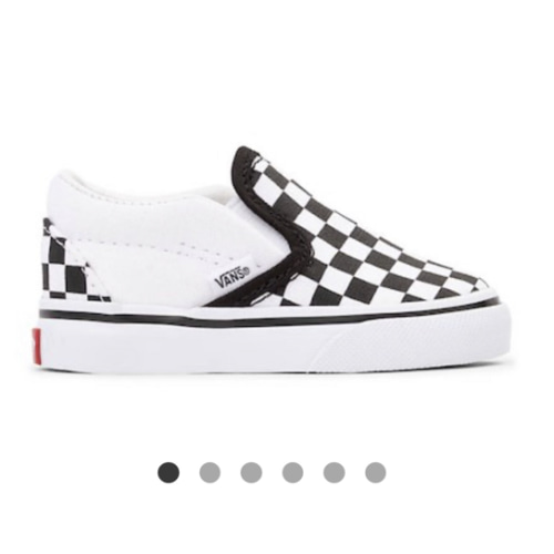 Vans Slip-On Checkerboard Skate Shoe - Baby / Toddler - Black / White | Journeys