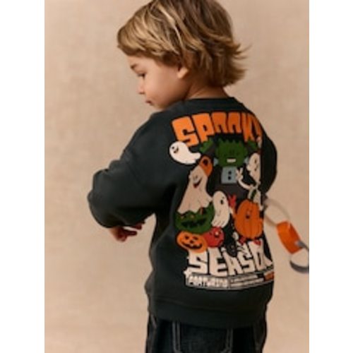 Buy Charcoal Grey All Over Printed Crew Neck Sweat Top (3mths-7yrs) from Next USA