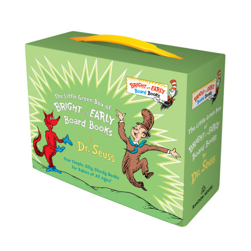 Little Green Boxed Set of Bright and Early Board Books: Fox in Socks; Mr. Brown Can Moo! Can You?; There's a Wocket in My Pocket!; Dr. Seuss's ABC | Powell's Books