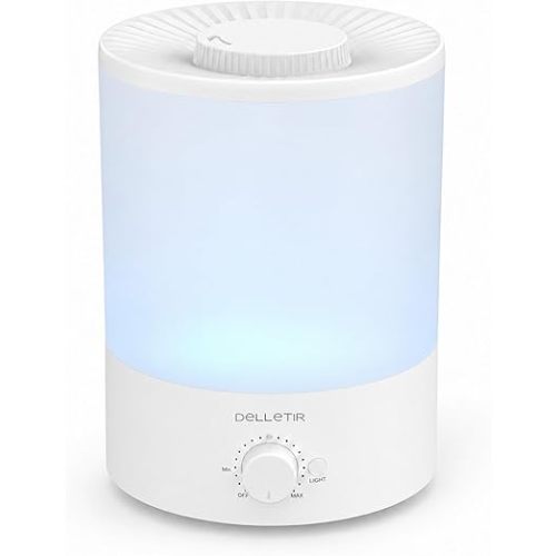 3.5L Ultrasonic Cool Mist Humidifier, Quiet Top Fill Humidifier with Auto Shut-Off, Adjustable Mist Output for Bedroom, Baby Room, Plants, and Large Rooms
