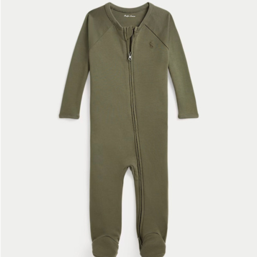 Cotton Interlock Footed Coverall