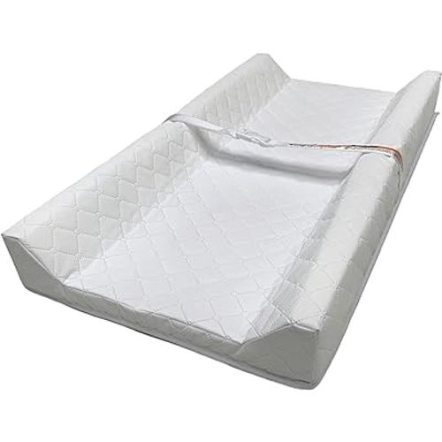 Ingenuity Contoured Changing Pad – Includes Waterproof Changing Liner and Safety Fastening Strap with Quick-Release Buckle