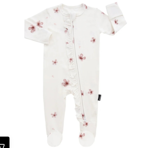 Footed Zipper Sleeper - Petals | Belan.J