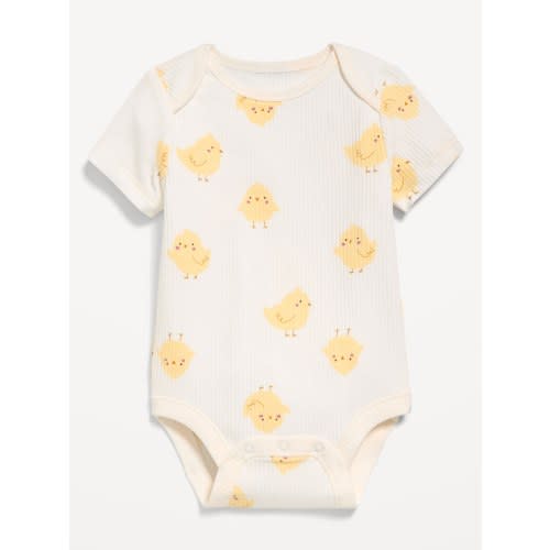 Unisex Short-Sleeve Bodysuit for Baby