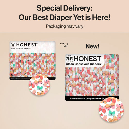 Honest Wetness Indicator Diapers - Plant-Based & Fragrance-Free | Honest
