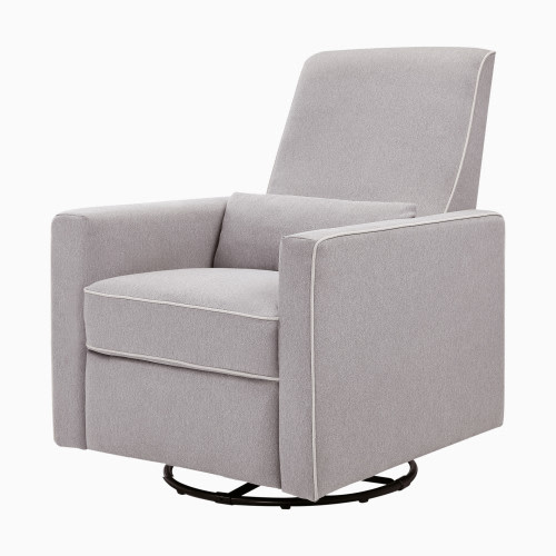 daVinci Piper Recliner - Grey With Cream Piping