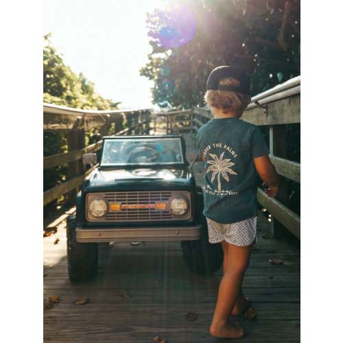 Blue Under The Palms Little Surfer Dude Logo T-Shirt