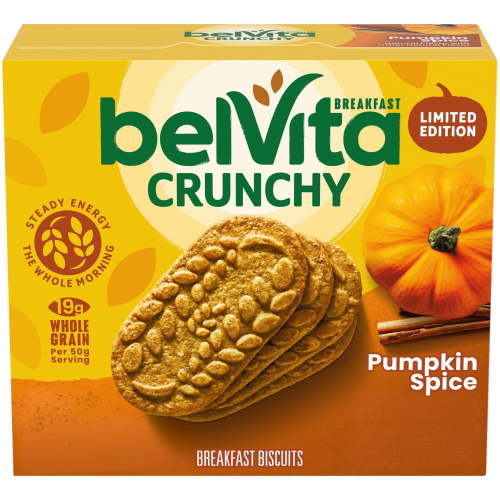 belVita Breakfast Bars Biscuits, Pumpkin Spice, 5 Packs (4 Biscuits Per Pack)