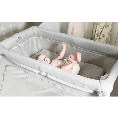 Newton Baby Bassinet Attachment for Deluxe Travel Crib & Playard | Includes Mattress & Sheet, Ultra-Breathable & Washable, Does NOT Include Play Yard, Incompatible with Newton Compact Travel Crib